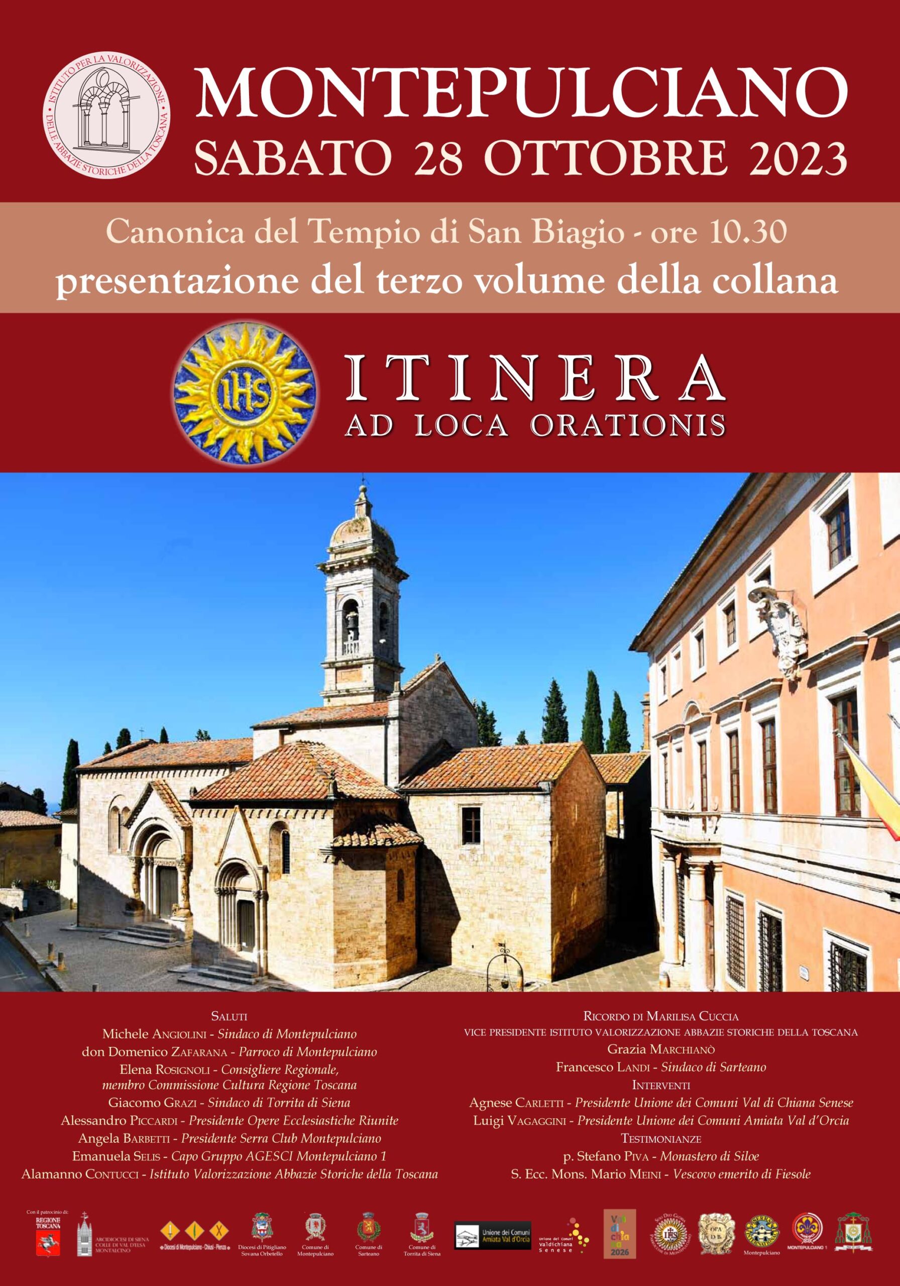 28 OTTOBRE 2023 - ORE 10.30 PRESENTAZIONE TERZO VOLUME ITINERA - Ordine  Architetti Siena